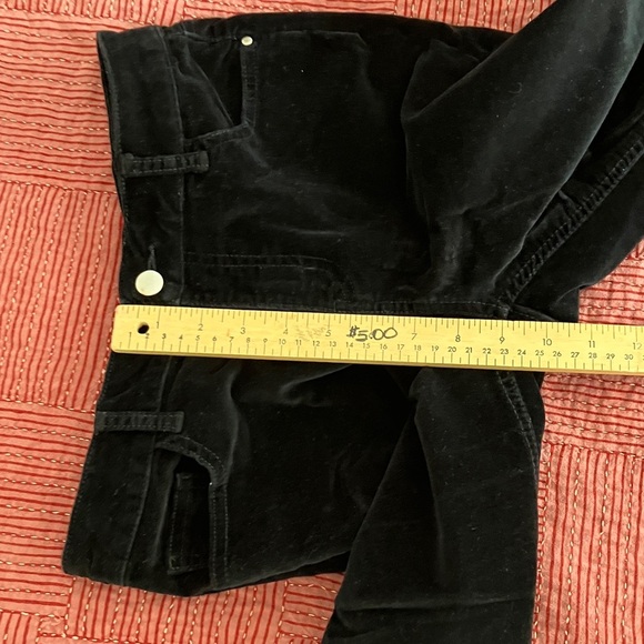Women’s size 4 black soft velour pants - Picture 11 of 14